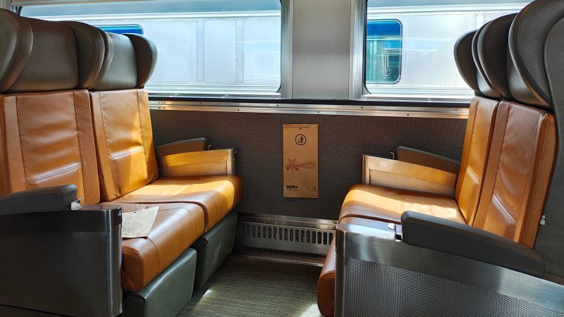 travel RTW via rail canada seat
