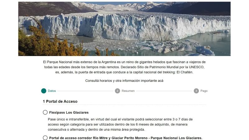 Argentina National Park Home Page